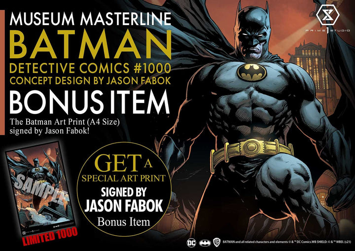 [Pre-Order] PRIME1 STUDIO - MMDC-50DXS - BATMAN DETECTIVE COMICS 1000 DELUXE BONUS VERSION CONCEPT DESIGN BY JASON FABOK