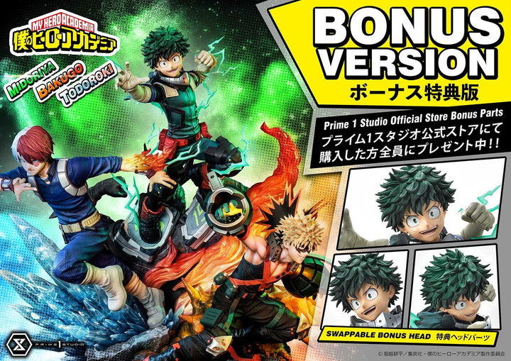 [Pre-Order] PRIME1 STUDIO - UPMMHA-01DXS: MIDORIYA, BAKUGO & TODOROKI DELUXE BONUS VERSION (MY HERO ACADEMIA)