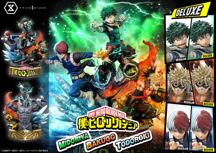 [Pre-Order] PRIME1 STUDIO - UPMMHA-01DXS: MIDORIYA, BAKUGO & TODOROKI DELUXE BONUS VERSION (MY HERO ACADEMIA)