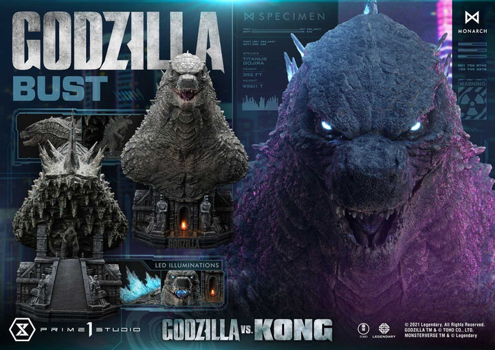 [Pre-Order] PRIME1 STUDIO - LSGVK-01S: GODZILLA BUST BONUS VERSION (GODZILLA VS KONG)