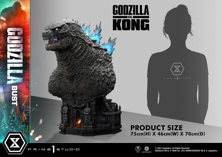 [Pre-Order] PRIME1 STUDIO - LSGVK-01S: GODZILLA BUST BONUS VERSION (GODZILLA VS KONG)