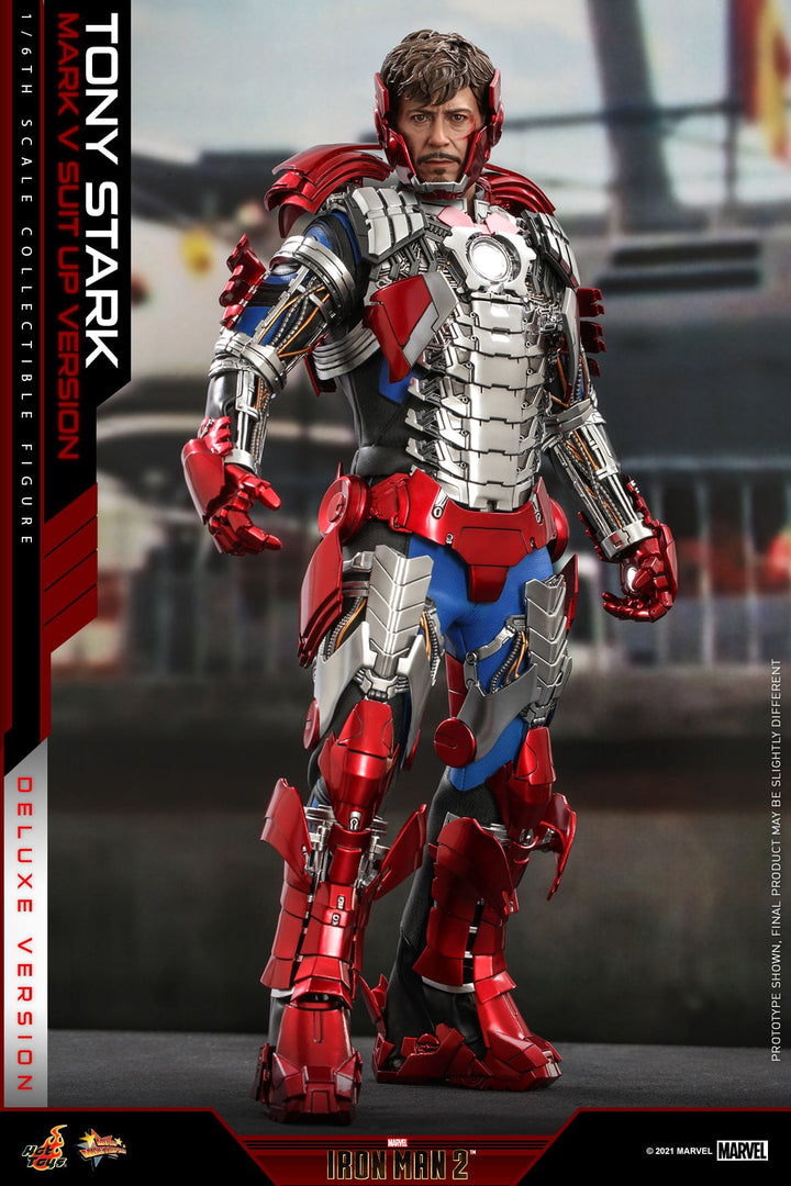 [Pre-Order]  Hot Toys - MMS599 - Iron Man 2 - 1/6th scale Tony Stark (Mark V Suit up Version) Collectible Figure