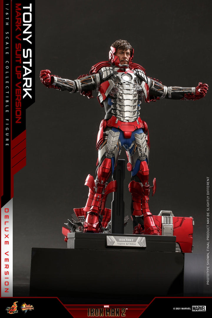 [Pre-Order]  Hot Toys - MMS599 - Iron Man 2 - 1/6th scale Tony Stark (Mark V Suit up Version) Collectible Figure