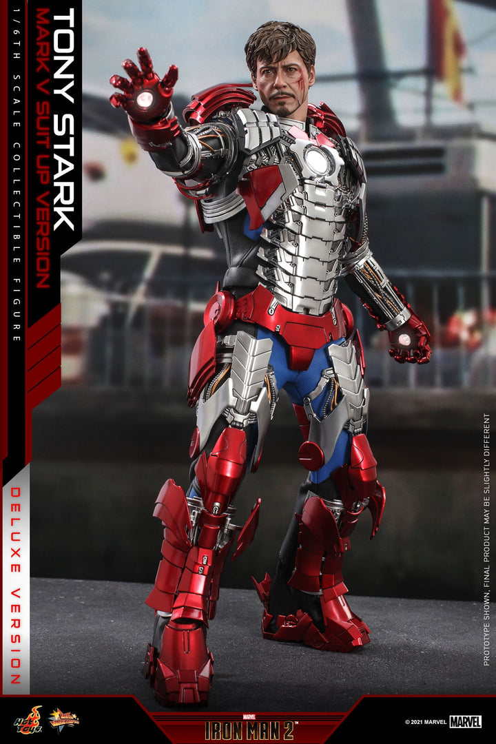 [Pre-Order]  Hot Toys - MMS599 - Iron Man 2 - 1/6th scale Tony Stark (Mark V Suit up Version) Collectible Figure