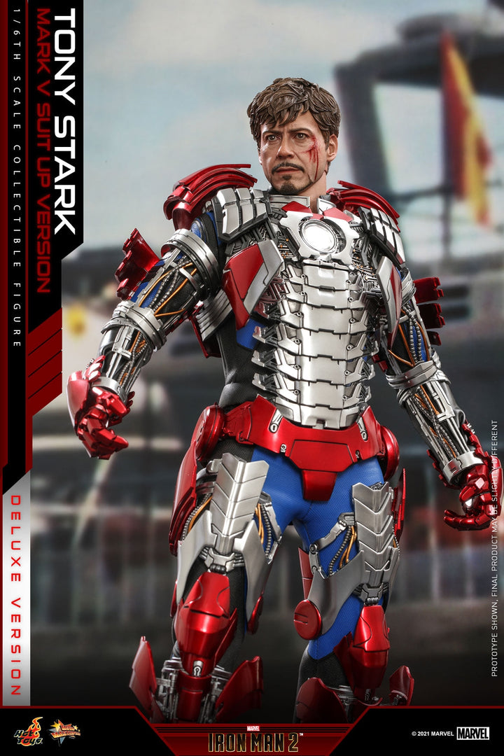 [Pre-Order]  Hot Toys - MMS599 - Iron Man 2 - 1/6th scale Tony Stark (Mark V Suit up Version) Collectible Figure