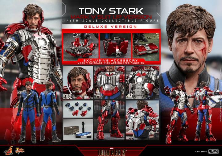 [Pre-Order]  Hot Toys - MMS599 - Iron Man 2 - 1/6th scale Tony Stark (Mark V Suit up Version) Collectible Figure