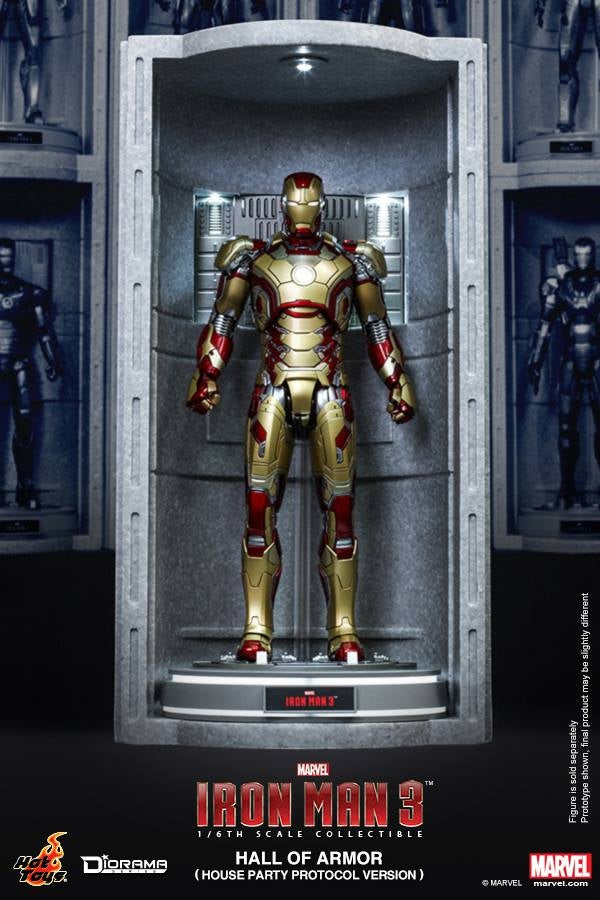 Hot Toys - Iron Man 3 - Hall of Armor (House Party Protocol Ver.) Collectible