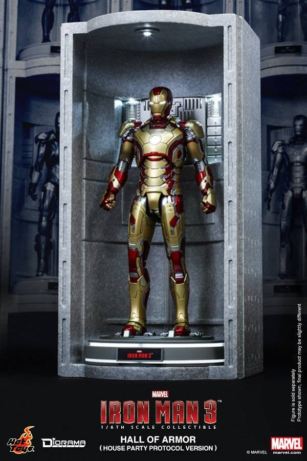 Hot Toys - Iron Man 3 - Hall of Armor (House Party Protocol Ver.) Collectible