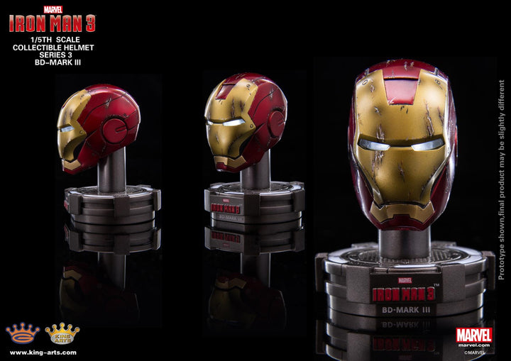 King Arts - Iron Man 3  - Deluxe Helmet - Series 3