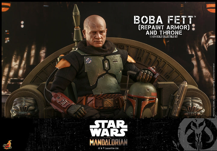 [Pre-Order] Hot Toys - TMS056 - Star Wars: The Mandalorian - 1/6th scale Boba Fett (Repaint Armor) and Throne Collectible Set