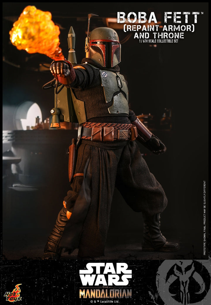 [Pre-Order] Hot Toys - TMS056 - Star Wars: The Mandalorian - 1/6th scale Boba Fett (Repaint Armor) and Throne Collectible Set