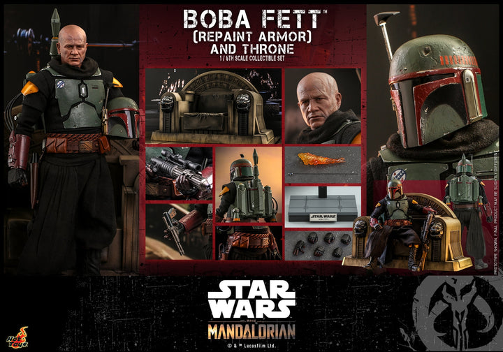 [Pre-Order] Hot Toys - TMS056 - Star Wars: The Mandalorian - 1/6th scale Boba Fett (Repaint Armor) and Throne Collectible Set