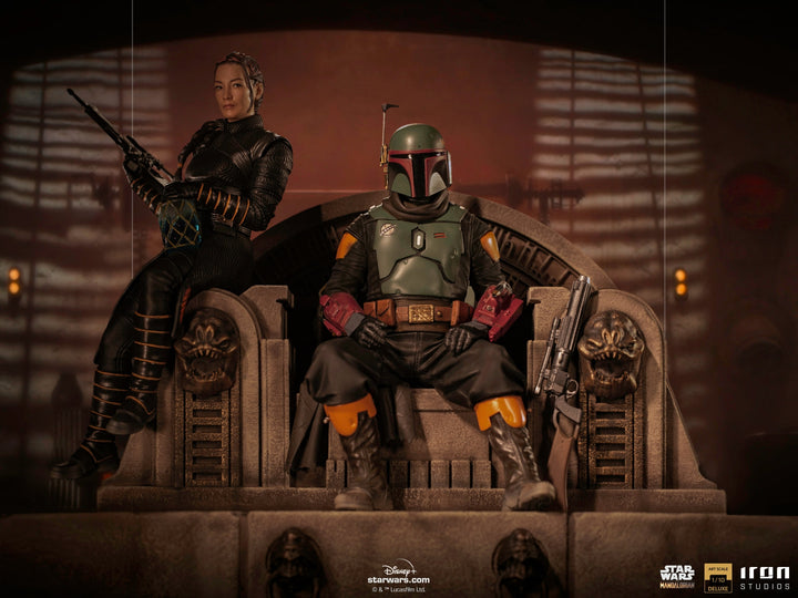 [Pre-Order] Iron Studios - Boba Fett on Throne Deluxe Art Scale 1/10 - The Mandalorian