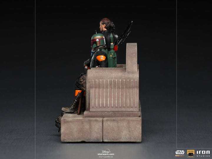 [Pre-Order] Iron Studios - Boba Fett on Throne Deluxe Art Scale 1/10 - The Mandalorian