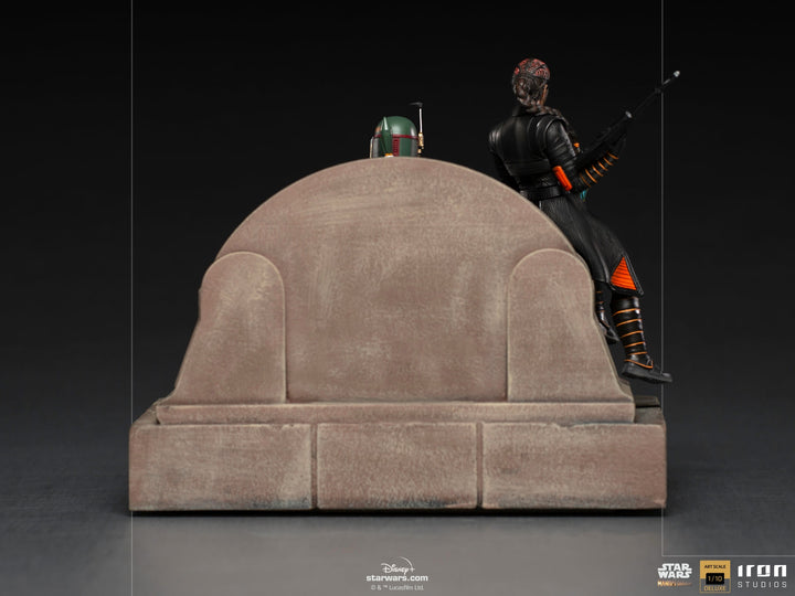 [Pre-Order] Iron Studios - Boba Fett on Throne Deluxe Art Scale 1/10 - The Mandalorian