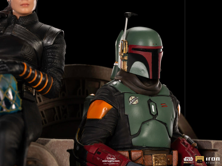 [Pre-Order] Iron Studios - Boba Fett on Throne Deluxe Art Scale 1/10 - The Mandalorian