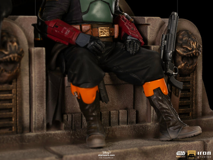 [Pre-Order] Iron Studios - Boba Fett on Throne Deluxe Art Scale 1/10 - The Mandalorian