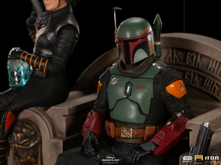 [Pre-Order] Iron Studios - Boba Fett on Throne Deluxe Art Scale 1/10 - The Mandalorian