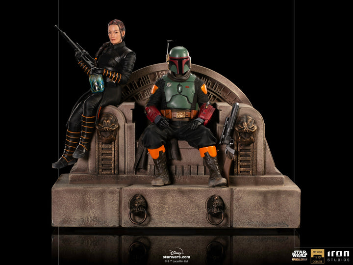 [Pre-Order] Iron Studios - Boba Fett on Throne Deluxe Art Scale 1/10 - The Mandalorian