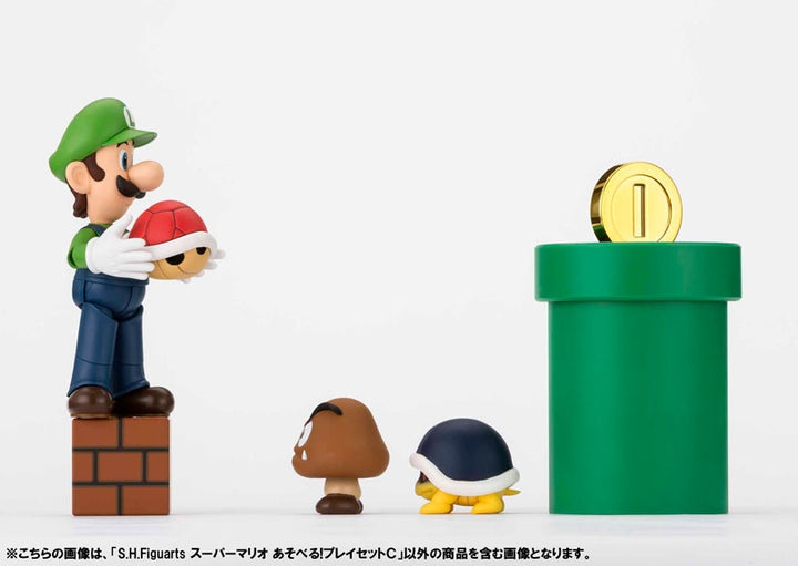 S.H.FiguArts - Super Mario - Luigi + Set C