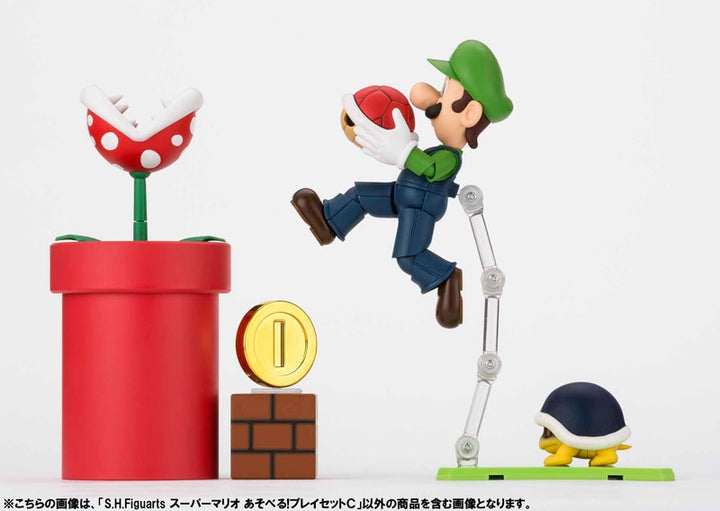 S.H.FiguArts - Super Mario - Luigi + Set C