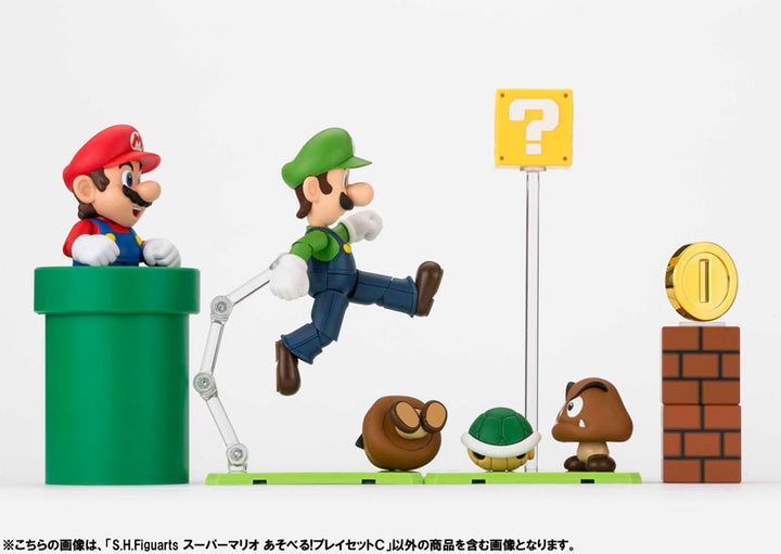 S.H.FiguArts - Super Mario - Luigi + Set C