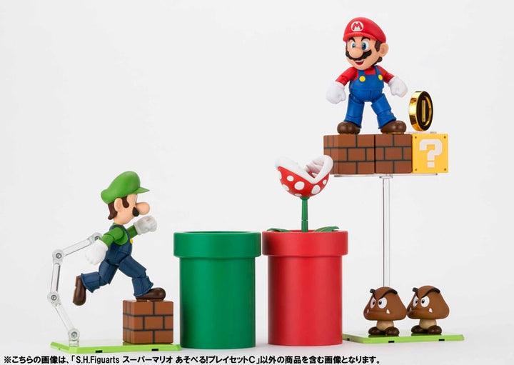 S.H.FiguArts - Super Mario - Luigi + Set C