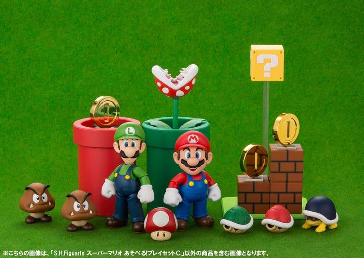 S.H.FiguArts - Super Mario - Luigi + Set C