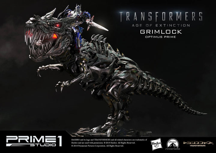 Prime 1 Studio - MMTFM-05  Grimlock and Optimus Prime Statue (Transformers: Age of Extinction)