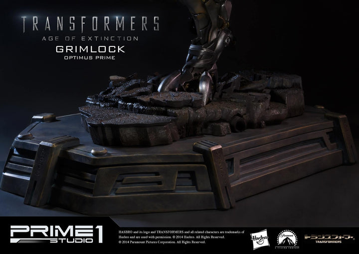 Prime 1 Studio - MMTFM-05  Grimlock and Optimus Prime Statue (Transformers: Age of Extinction)