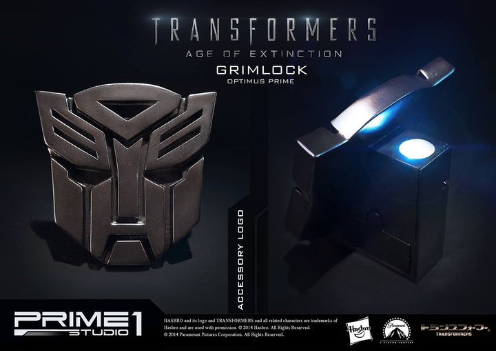 Prime 1 Studio - MMTFM-05  Grimlock and Optimus Prime Statue (Transformers: Age of Extinction)