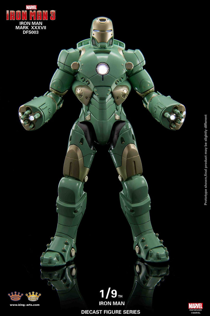 King Arts - 1/9th Diecast Figure Series -  Iron Man Mark 37