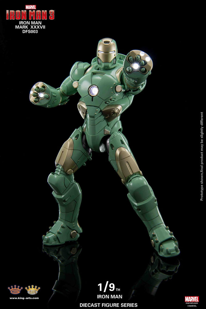 King Arts - 1/9th Diecast Figure Series -  Iron Man Mark 37