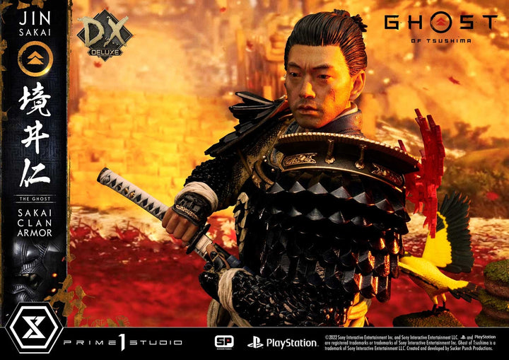 [Pre-Order] PRIME1 STUDIO - UPMGHOT-02DX: JIN SAKAI, THE GHOST - SAKAI CLAN ARMOR DELUXE VERSION (GHOST OF TSUSHIMA)