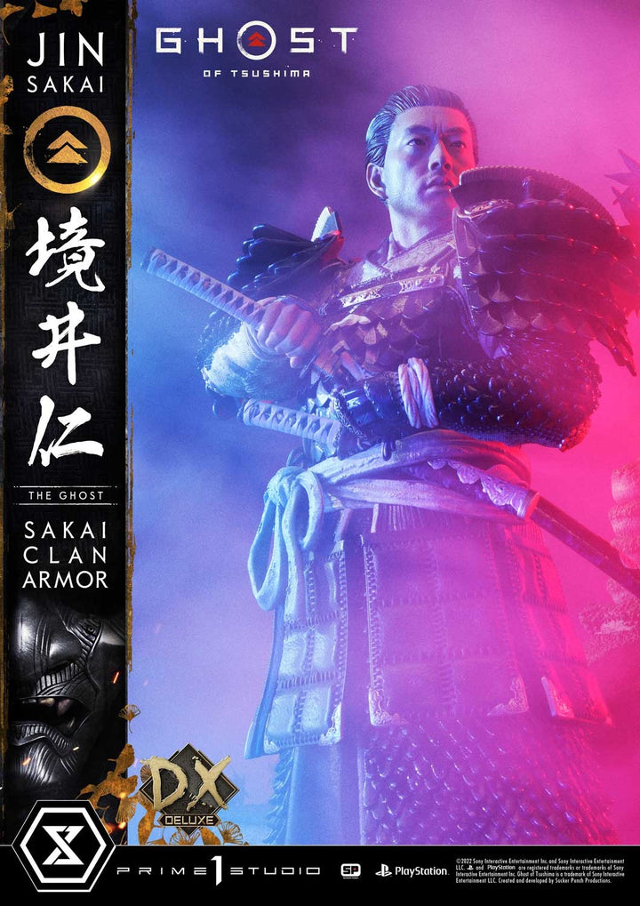 [Pre-Order] PRIME1 STUDIO - UPMGHOT-02DX: JIN SAKAI, THE GHOST - SAKAI CLAN ARMOR DELUXE VERSION (GHOST OF TSUSHIMA)