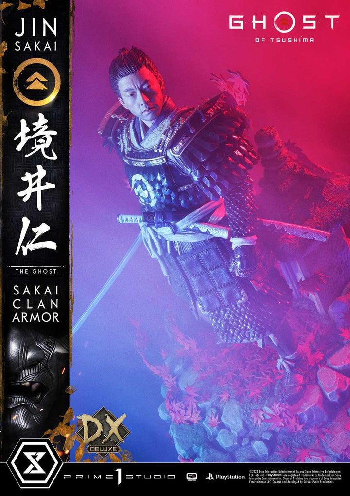 [Pre-Order] PRIME1 STUDIO - UPMGHOT-02DX: JIN SAKAI, THE GHOST - SAKAI CLAN ARMOR DELUXE VERSION (GHOST OF TSUSHIMA)