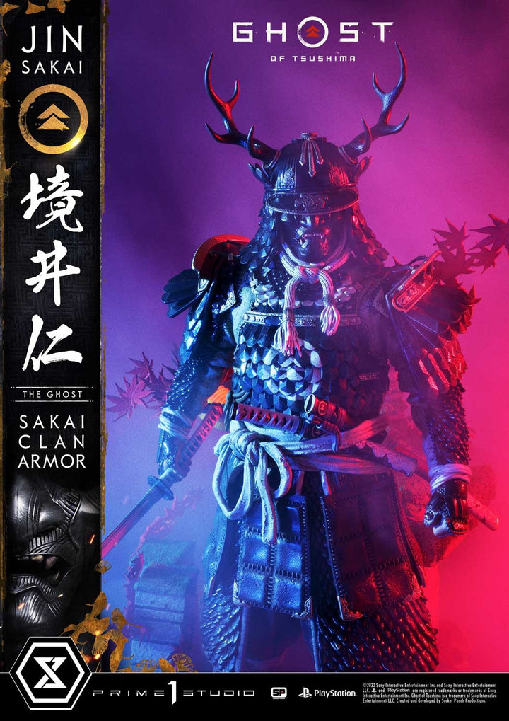 [Pre-Order] PRIME1 STUDIO - UPMGHOT-02DX: JIN SAKAI, THE GHOST - SAKAI CLAN ARMOR DELUXE VERSION (GHOST OF TSUSHIMA)