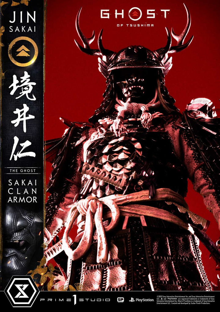 [Pre-Order] PRIME1 STUDIO - UPMGHOT-02DX: JIN SAKAI, THE GHOST - SAKAI CLAN ARMOR DELUXE VERSION (GHOST OF TSUSHIMA)