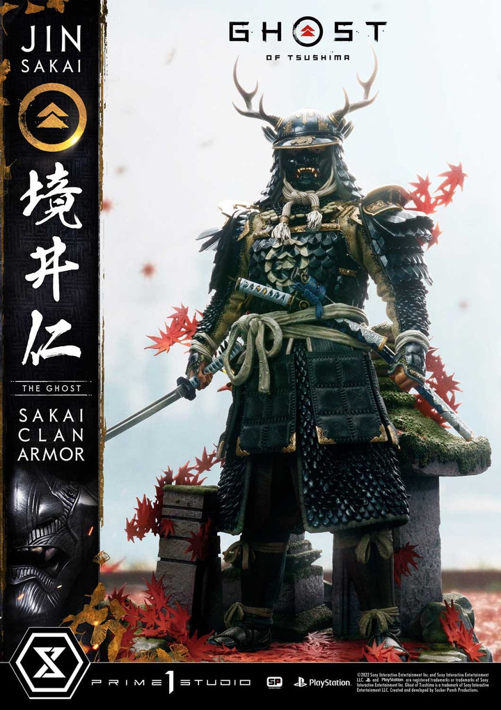 [Pre-Order] PRIME1 STUDIO - UPMGHOT-02DX: JIN SAKAI, THE GHOST - SAKAI CLAN ARMOR DELUXE VERSION (GHOST OF TSUSHIMA)