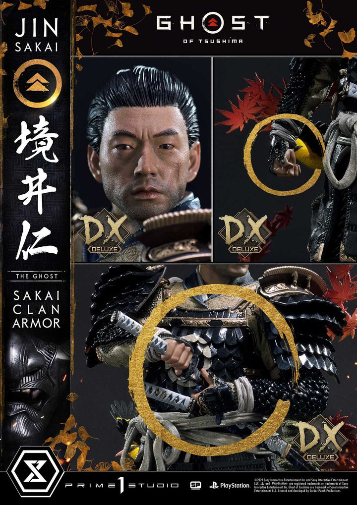 [Pre-Order] PRIME1 STUDIO - UPMGHOT-02DX: JIN SAKAI, THE GHOST - SAKAI CLAN ARMOR DELUXE VERSION (GHOST OF TSUSHIMA)