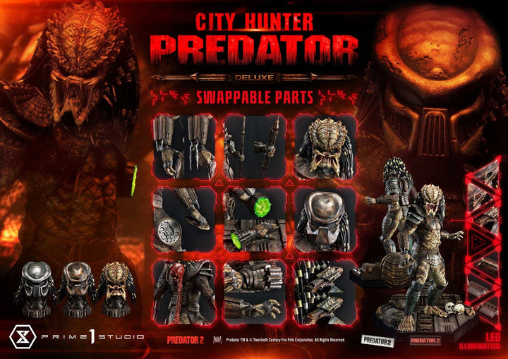 [Pre-Order] PRIME1 STUDIO - MMPR-02DXS: MUSEUM MASTER LINE PREDATOR 2 (FILM) CITY HUNTER PREDATOR DELUXE BONUS VERSION