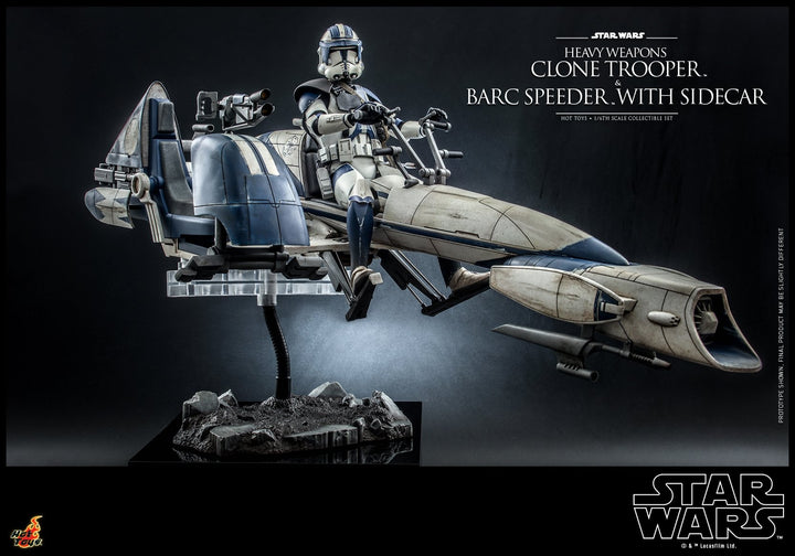 [Pre-Order] Hot Toys - TMS077 - SW: The Clone Wars - 1/6th scale Heavy Weapons Clone Trooper and BARC Speeder with Sidecar Set