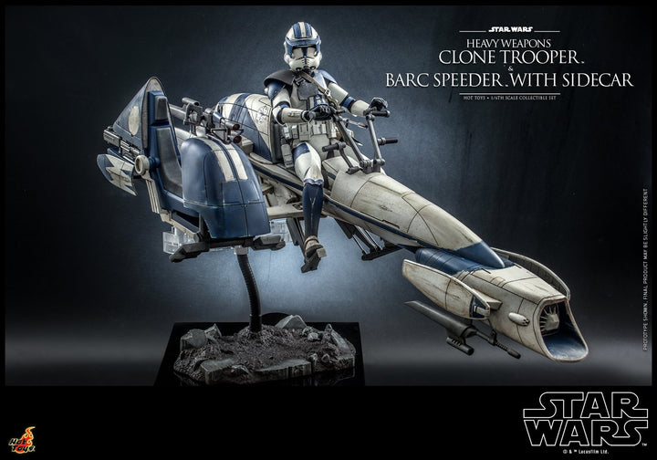 [Pre-Order] Hot Toys - TMS077 - SW: The Clone Wars - 1/6th scale Heavy Weapons Clone Trooper and BARC Speeder with Sidecar Set