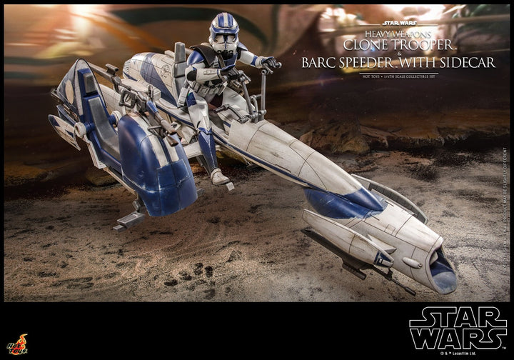 [Pre-Order] Hot Toys - TMS077 - SW: The Clone Wars - 1/6th scale Heavy Weapons Clone Trooper and BARC Speeder with Sidecar Set