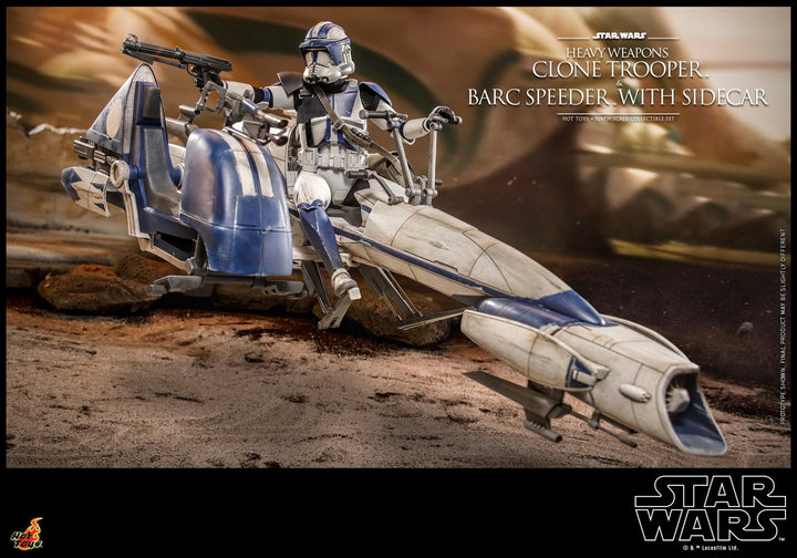 [Pre-Order] Hot Toys - TMS077 - SW: The Clone Wars - 1/6th scale Heavy Weapons Clone Trooper and BARC Speeder with Sidecar Set