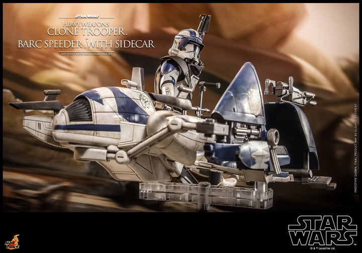 [Pre-Order] Hot Toys - TMS077 - SW: The Clone Wars - 1/6th scale Heavy Weapons Clone Trooper and BARC Speeder with Sidecar Set