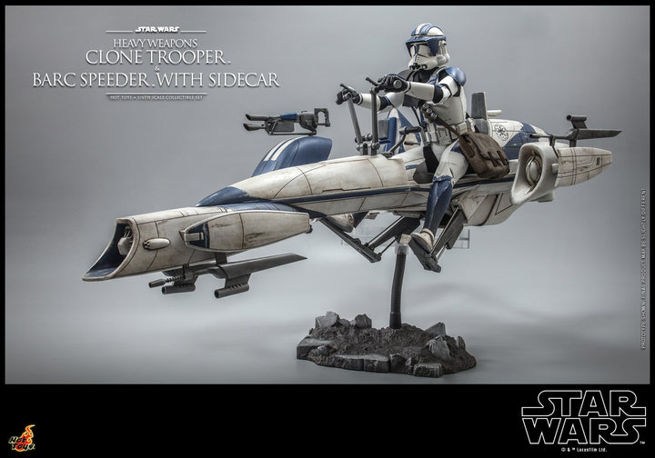 [Pre-Order] Hot Toys - TMS077 - SW: The Clone Wars - 1/6th scale Heavy Weapons Clone Trooper and BARC Speeder with Sidecar Set