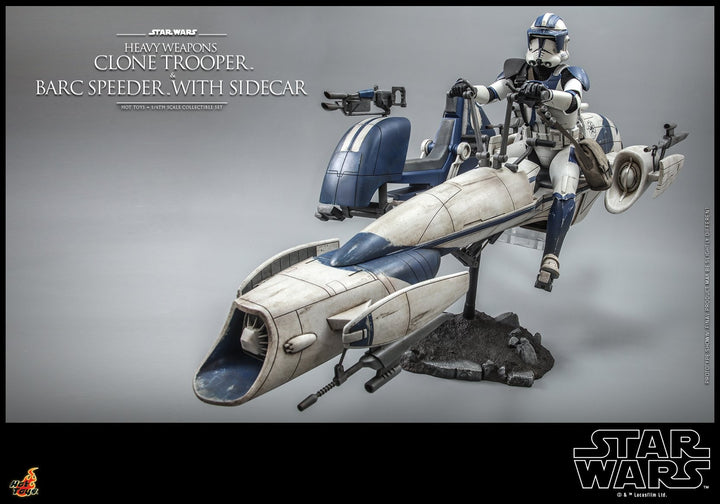 [Pre-Order] Hot Toys - TMS077 - SW: The Clone Wars - 1/6th scale Heavy Weapons Clone Trooper and BARC Speeder with Sidecar Set