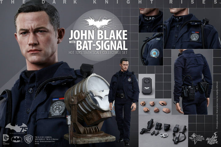 Hot Toys - The Dark Knight Rises -  John Blake with Bat-Signal Collectible Set 