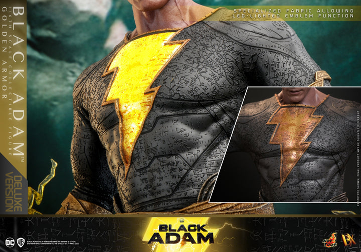 Hot Toys - DX31 - Black Adam - 1/6th scale Black Adam (Golden Armor) Collectible Figure (Deluxe Version)